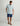 Huk men's Tide Point Short Sleeve Button-Down in Mineral Blue Mini Check, quick-drying button-down fishing shirt, front view, alternate angle