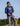 Huk men's Icon Performance Crew in Naval Academy, antimicrobial performance fishing shirt, studio product photo