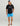 Huk Classic Logo Tee in Black, fishing t-shirt, front view, alternate angle