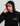 Huk men's Bass Apparel Hoodie Tee in Black, fishing hoodie, material close-up