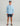 Huk men's and Bars Hoodie Tee in Cerulean, moisture-wicking fishing hoodie, back view