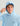 Huk men's and Bars Hoodie Tee in Cerulean, moisture-wicking fishing hoodie, fabric and stitching close-up