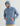Huk men's Papercut Hoodie Tee in Stormy Blue, fishing hoodie, front view, additional angle