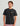 Black crewneck t-shirt with small white Huk logo on chest.