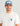 Huk men's Fin Badge Tee in White, fishing t-shirt, fabric and stitching close-up