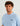Light blue crewneck t-shirt with "Huk" logo embroidered on chest, worn by man against white background.