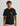 Black short-sleeve t-shirt with chest pocket and yellow Huk logo.