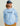 Huk Pursuit Performance Crew in Fin Flats Crystal Blue, antimicrobial performance fishing shirt, front view