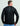 Huk men's Pursuit Performance Crew in Black, vented performance fishing shirt, back view