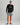 Huk men's Pursuit Performance Crew in Black, stain-release long-sleeve performance fishing shirt, back view