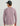 Man wearing mauve long-sleeve crew shirt with back text and black baseball cap.