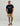 Huk men's Pursuit Short Sleeve Performance Crew in Black, breathable short-sleeve performance fishing shirt, back view