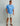 Huk men's Pursuit Short Sleeve Performance Crew in Marolina Blue, stain-release performance fishing shirt, front view, alternate angle