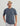 Huk men's Tasc Short Sleeve Crew in Naval Academy Mini-Stripe, UPF 50+ sun protection short-sleeve performance fishing shirt, front view