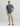 Huk men's Tasc Short Sleeve Crew in Naval Academy Mini-Stripe, breathable short-sleeve performance fishing shirt, front view, alternate angle