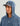 Huk men's A1A Pro Sun Hoodie in Stormy Blue Camo, UPF 40+ sun protection long-sleeve fishing hoodie, fabric and stitching close-up