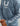 Huk men's Icon Performance Hoodie in Stormy Blue Camo, antimicrobial long-sleeve fishing hoodie, fabric and stitching close-up