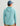 Man wearing light blue hoodie with drawstring hood, shown from behind.