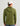 Man wearing olive green heathered hoodie with drawstring hood, shown from back view.