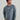 Huk men's Airweight Hoodie in Stormy Blue Heather, UPF 40+ sun protection long-sleeve fishing hoodie, front view