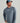 Huk men's Airweight Hoodie in Stormy Blue Heather, UPF 40+ sun protection long-sleeve fishing hoodie, front view