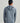 Huk men's Airweight Hoodie in Stormy Blue Heather, quick-drying long-sleeve fishing hoodie, side view