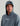 Huk men's Airweight Hoodie in Stormy Blue Heather, UPF 40+ sun protection long-sleeve fishing hoodie, fabric and stitching close-up