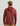 Maroon pullover hoodie with drawstring hood and long sleeves, shown from back view on male model.