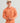 Huk men's Airweight Hoodie in Dusty Orange Heather, UPF 40+ sun protection long-sleeve fishing hoodie, front view