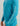 Huk men's Airweight Crew in Aqua Haze Heather, breathable long-sleeve performance fishing shirt, studio product photo, closer crop