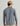 Huk men's Airweight Crew in Stormy Blue Heather, breathable long-sleeve performance fishing shirt, side view