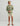 Huk men's Airweight Crew in Seagrass Heather, breathable long-sleeve performance fishing shirt, back view