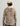 Tan and gray camo-printed hoodie with textured fabric and drawstring hood, shown from back view.