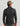 Black 1/4 zip pullover with abstract map pattern and textured fabric, shown from back view.