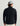Man wearing dark navy lightweight fleece with quarter-zip neckline and long sleeves, shown from back view.