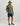 Huk men's Leeward Lightweight Fleece Hoodie in Moss Heather, stretch fishing hoodie, front view, alternate angle