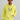 Men's neon yellow hoodie with gray Huk logo and drawstring, worn with hand in front pocket.