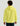 Man wearing a bright yellow cotton fleece hoodie with drawstring hood, shown from the back.