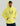 Neon yellow cotton fleece hoodie with gray Huk logo and drawstring hood, worn with dark pants.