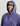 Huk men's Barb U Cotton Fleece Hoodie in Skipper Blue, fishing hoodie, fabric and stitching close-up