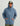 Blue Huk cotton fleece hoodie with front kangaroo pocket and drawstring hood.