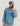 Huk men's Edisto Script Terry Hoodie in Blue Shadow, breathable long-sleeve fishing hoodie, front view, alternate angle