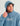 Huk men's Edisto Script Terry Hoodie in Blue Shadow, breathable long-sleeve fishing hoodie, fabric and stitching close-up