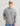 Huk men's Edisto Bass Patch Terry Hoodie in Grey Heather, breathable long-sleeve fishing hoodie, front view