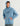 Huk men's Edisto KC Back to Basics Terry Hoodie in Blue Shadow, breathable long-sleeve fishing hoodie, front view, alternate angle