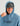 Huk men's Edisto KC Back to Basics Terry Hoodie in Blue Shadow, breathable long-sleeve fishing hoodie, fabric and stitching close-up