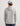 Light gray fleece hoodie with attached hood, shown from the back on a model wearing a camouflage cap.
