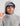 Gray fleece hoodie with extended hood and drawstring worn by man wearing navy visor.