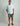 Huk Tide Point Short Sleeve Button-Down in Minicheck Ice Water, stretch button-down fishing shirt, front view, alternate angle