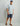 Huk Tide Point Short Sleeve Button-Down in Harbor Mist, stretch button-down fishing shirt, front view, alternate angle